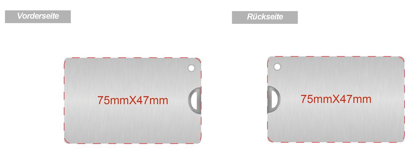 USB-Karte-aus-Metall-mit-Logo